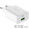 Зарядний пристрій BOROFONE BA21A Long journey single port QC3.0 charger set (Type-C) White (BA21ACW)