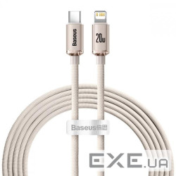 Кабель BASEUS Crystal Shine Series Fast Charging Data Cable Type-C to iP 20W 2м Pink (CAJY001404)