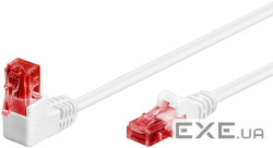 Патч-корд неекранований RJ45 UTP6 1.0m,patch AWG25 1x90ё D=5.9mm Gold,білий (75.05.1522-10) (75.05.1522-10)