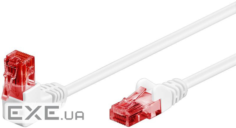 Патч-корд неекранований RJ45 UTP6 1.0m,patch AWG25 1x90ё D=5.9mm Gold,білий (75.05.1522-10) (75.05.1522-10)