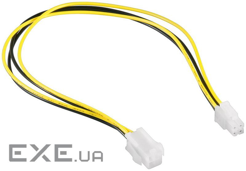 Кабель живлення-подовжувач ATX(EPS) 4p M/F,0.40m AWG20 (62.09.8305-1)