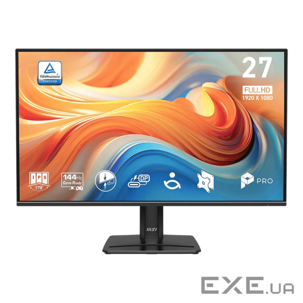 Монітор IPS 27" FHD (1920 x 1080) 1ms 144Hz 178/17 8 /HDMI/Type C15w/колонки 2*2W M (PRO MP272 E14C)
