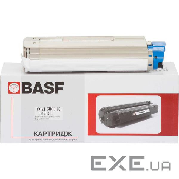 Тонер-картридж BASF OKI C5800/5900 Black 43324424 (KT-C5800B-43324424) (BASF-KT-C5800B-43324424)