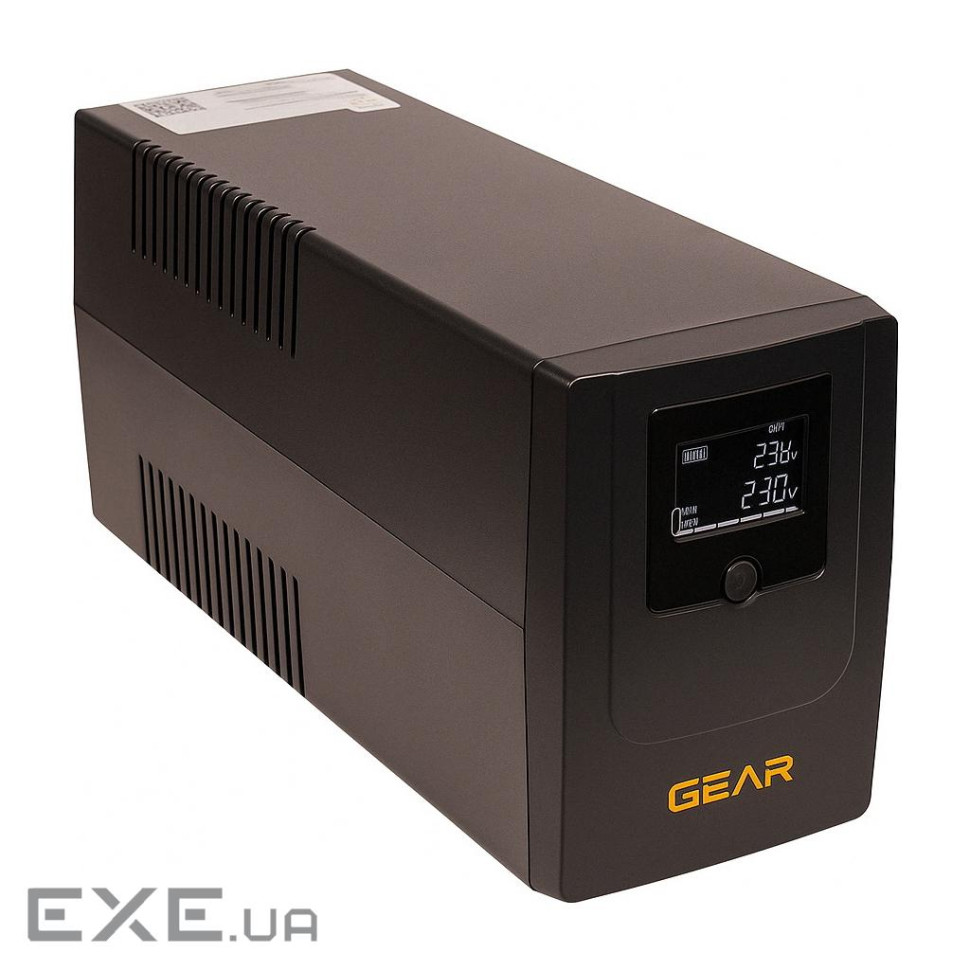 Пристрій безперебійного живлення GEAR GU-1200MLCD
