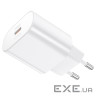 Зарядний пристрій HOCO N22 Jetta USB-C PD25W White (6931474760067)