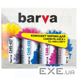 Чорнило Barva CANON PG-445BL + CL-446 C/M/Y 4х90г (CPG445-090-MP)