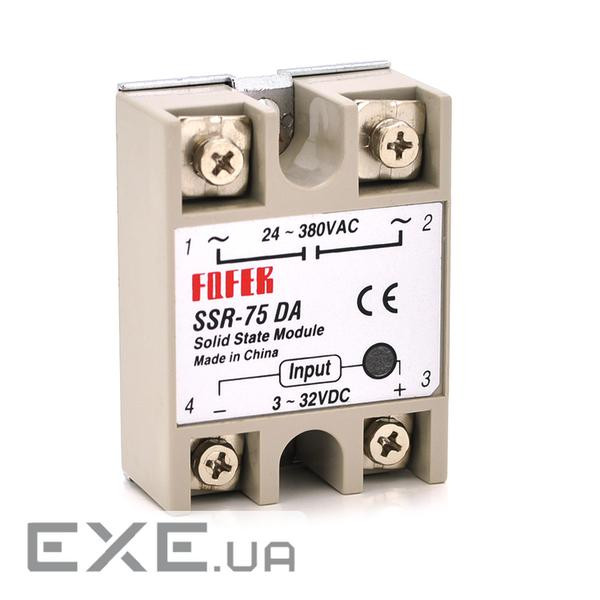 Твердотільні реле FQFER SSR-75DA 75А 24-380VAC 24-380VAC
