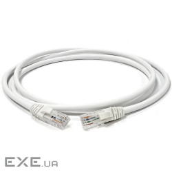 Патч-корд U/UTP, 3м, кат. 6, 26AWG, білий, LSZH (LW-PC0001-C6-300WH) , LSZH (LW-PC0001-C6-300WH)