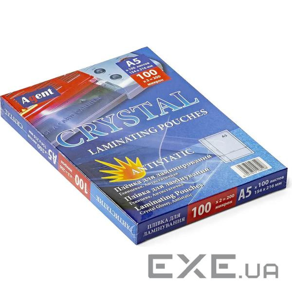 Плівка для ламінування Agent глянц. А5 100мкн (100 шт.) (3150021)