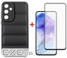 Чохол-накладка Dengos до Samsung Galaxy A55 SM-A556 Black (DG-KM-57) + захисне скло