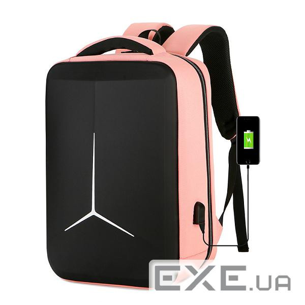 Рюкзак для ноутбука Voltronic 15.6", TT-2020-2P, Nylon, Polyester, Oxford, Pink, USB