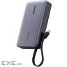 УМБ Ugreen 20000mAh 145W PD3.1.QC, USB-A,USB-С IN/OUT, with built in USB-C cable (PB551) Gr (55992B)