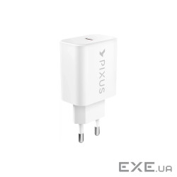 Зарядний пристрій Pixus 1xUSB-C PD20W GaN (4897058532555)