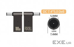 Адаптер PD 100W USB Type-C Female to DC Male Jack 7.4x5.0 mm – для заряджання (PD100W-7.4x5.0mm-DELL)