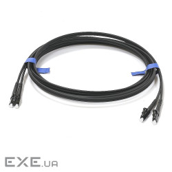 Патчкорд LC/UPC-LC/UPC SM 3м Duplex чорний (UPC-3LCLC(SM)D(ON)BK)