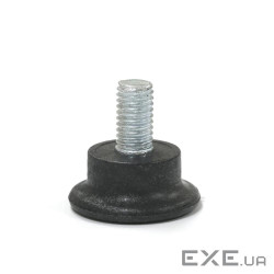 Ніжка до стійок М8, 25 мм довжина, гумова, чорна (J8-49354-BK) (J8-49354-BK)