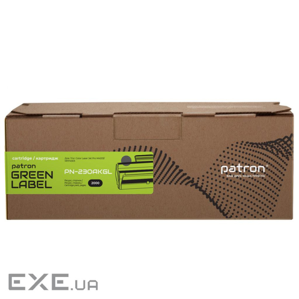 Картридж Patron HP 230A (W2300A), Green Label, Black (PN-230AKGL)
