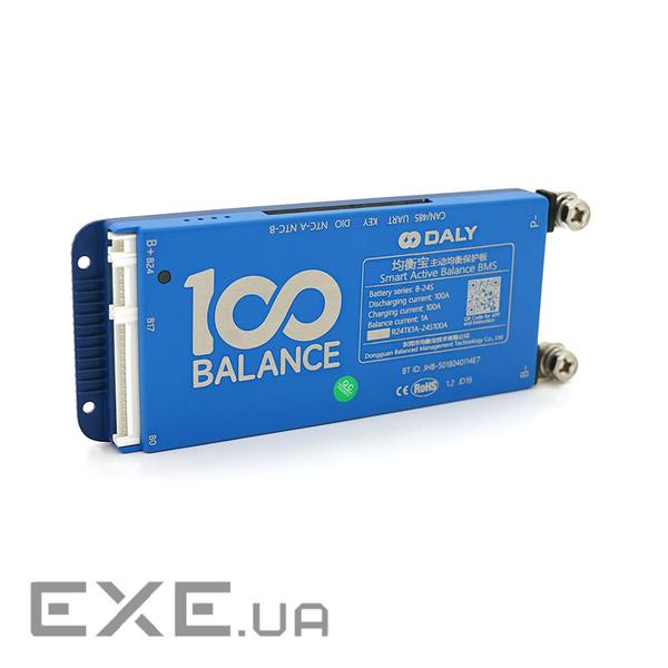 Universal BMS smart плата DaLy LiFePO4 8-24S 100A з Bluetooth + CAN + активний (DaLy 8-24S / 100А )