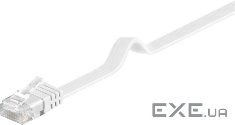 Патч-корд неекранований RJ45 UTP6 15.0m,patch Flat OD 1.5x6.0mm Cu,білий (75.09.5157-10) (75.09.5157-10)