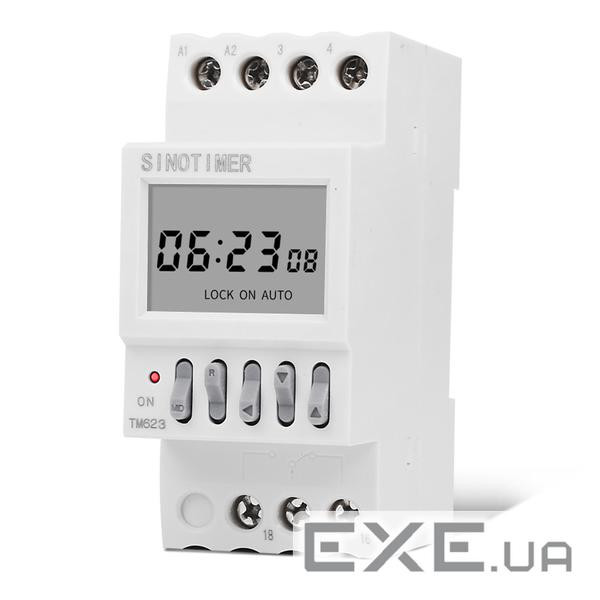Реле годинника Sinotimer TM623, на DIN-рейку, РК-екран, програмований, 16А, 220V, 82х68х35мм (YT-TM623)