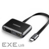 Перехідник USB2.0 to HDMI+VGA (HDMI 1.4b 3D/4K*2K30Hz+VGA 1080P60Hz CM303) black Ugreen (70549)