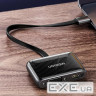 Перехідник USB2.0 to HDMI+VGA (HDMI 1.4b 3D/4K*2K30Hz+VGA 1080P60Hz CM303) black Ugreen (70549)