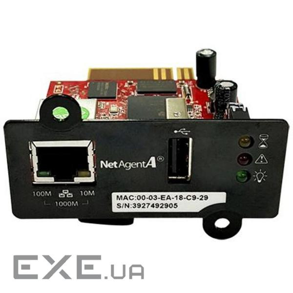 Мережа карта Powercom SNMP-адаптер NetAgent (DA807) 1-port (DA807) (DY807)