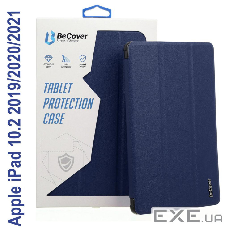 Чохол до планшета BeCover Tri Fold Hard Apple iPad 10.2 2019/2020/2021 Deep Blue (706865) (706865)