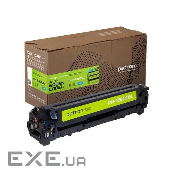 Картридж Patron HP 128A (CE321A) Green Label, cyan (PN-128ACGL)