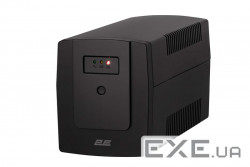 Лінійно-інтерактивний ДБЖ 2E ED1200, 1200VA/720W, LED, 3xSchuko (2E-ED1200)