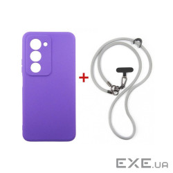 Чохол до мобільного телефона Dengos Case + Cross-body Strap Xiaomi Redmi 15 Purple+G (DG-KM-CCRB-45)