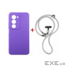 Чохол до мобільного телефона Dengos Case + Cross-body Strap Xiaomi Redmi 15 Purple+G (DG-KM-CCRB-45)