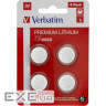 Батарейка VERBATIM Premium Lithium CR2032 4шт/уп (49533)