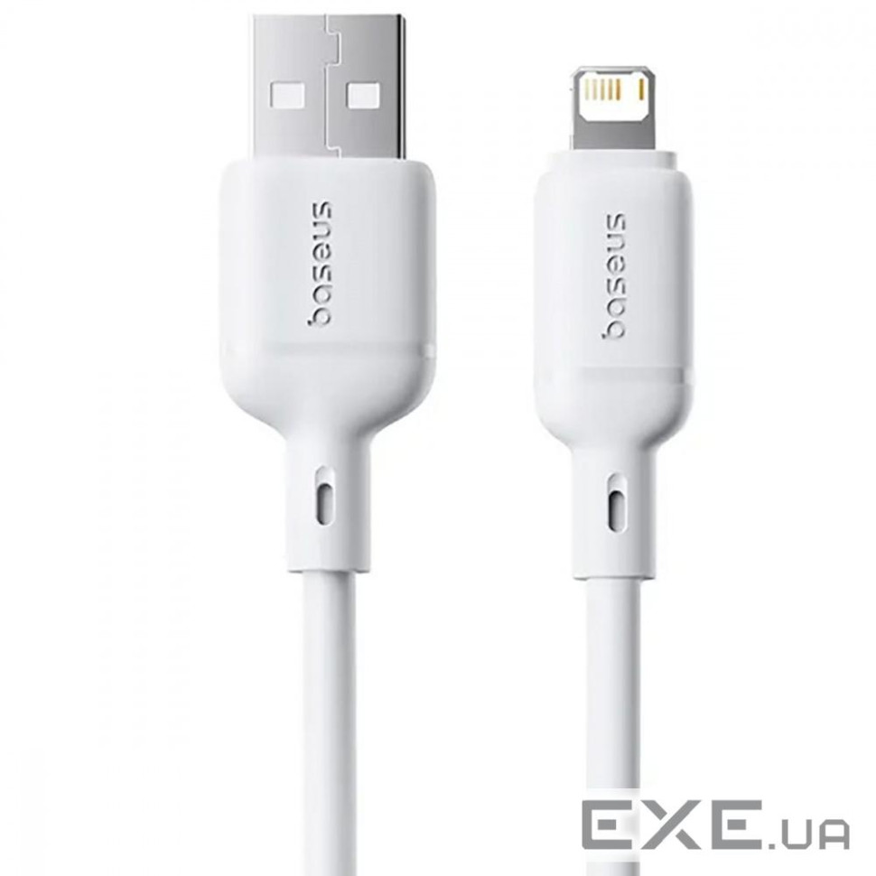 Кабель Baseus Silky Series Fast Charging Lightning 2.4A (1m) white (P10377702213-00)
