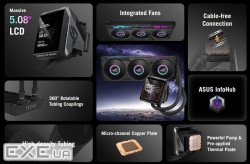 Система водяного охлаждения Asus ROG Strix LC IV 360 ARGB LCD Black (90RC01M1-B0EAY0), Intel:1700/18