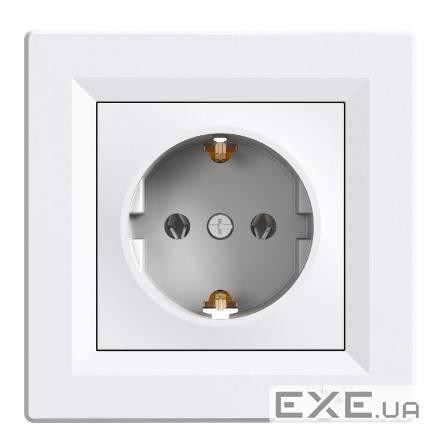 Розетка одинарна із заземленням Schneider Electric ASFORA EPH2900121