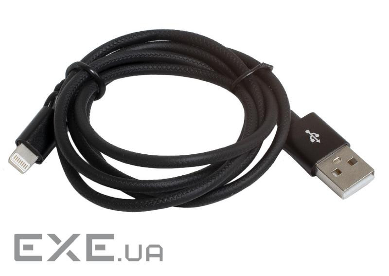 Кабель USB - Lightning 1 м Patron, Black, 2.4A (PN-LIGHT-1M-B) (CAB-PN-LIGHT-1M-B)