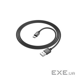 Дата кабель USB 2.0 AM to USB-C 1.0m BX87 Sharp black BOROFONE (6974443389043)