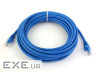 Патч корд Atcom 15м RJ-45 CCA UTP, синий, 15 м, 5е cat. (9168)