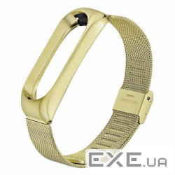 Ремінець BeCover Metal для Xiaomi Mi Smart Band 5/Mi Smart Band 6 Gold (705148)