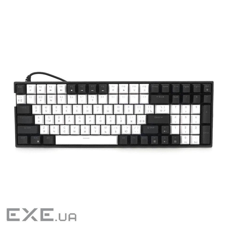 Механічна клавіатура USB XSTRIKE XS-1030, довжина кабелю 150см, RGB підсвічування, Eng / Укр / Рус,