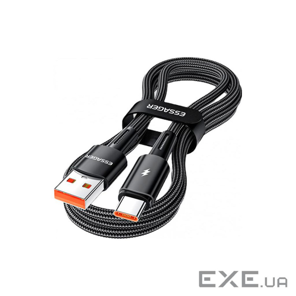 Дата кабель USB 2.0 AM to USB-C 2.0m 120W black Essager (EXC120-CGA01-P)