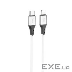 Кабель Hoco X86 silicone, Type C-Lighting, 60W, White, довжина 1м, BOX (Hoco X86 / TLW)