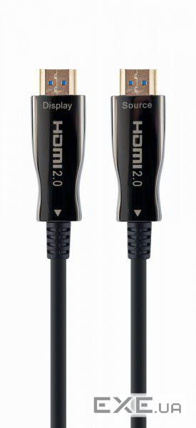 Кабель мультимедійний HDMI M to HDMI M 50.0m V2.0 4K60Hz AOC Cablexpert (CCBP-HDMI-AOC-50M-02)