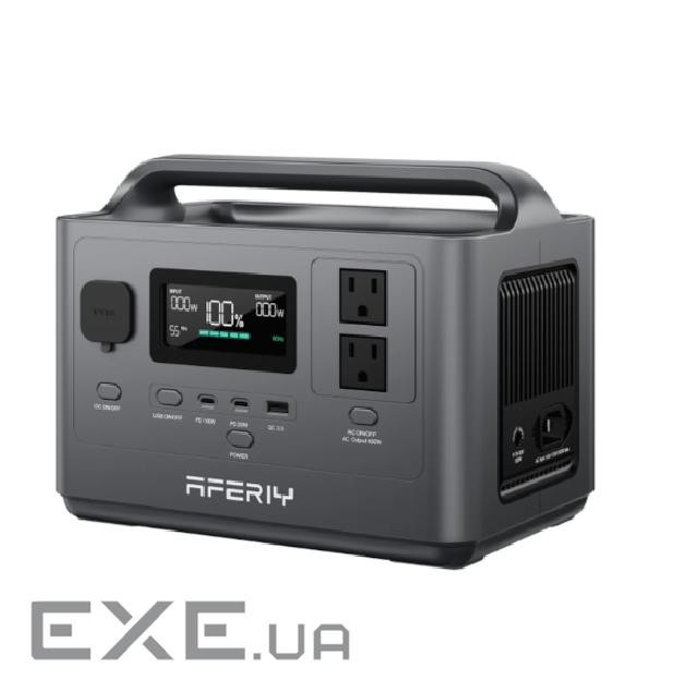 Портативна станція AFERIY AF-P040, LiFePO4 256Втч. 400(max800)Вт,MPPT 11.5-30В-8А(120Вт), вихід 220v
