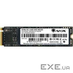 SSD 1Tb AFox ME400 M.2 2280 PCIe NVMe Gen 4x4 3D TLC NAND, Retail (ME400-1024GQN)