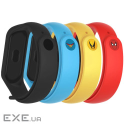 Ремінець до фітнес браслета Armorstandart комплект 4шт Xiaomi Mi Band 4/3 Superhero Editi (ARM77062)