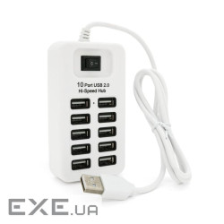 Хаб USB 2.0 10 портів, 480Mbts High Speed, Passive, Blister (05730) , 480Mbts High Speed, Passive, Blister (05730)