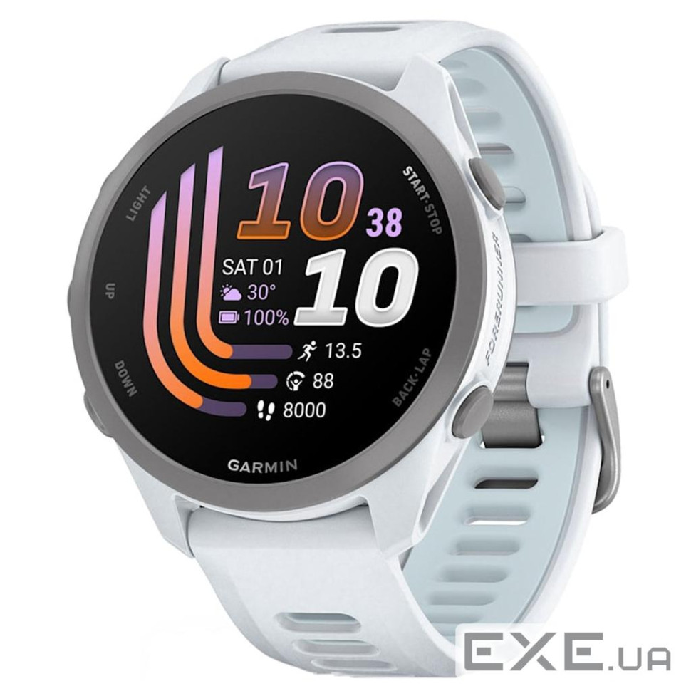 Смарт-годинник Garmin Forerunner 170 Music, GPS, WiFi, Whitestone/Cloud Blue, GPS сма (010-03920-11)