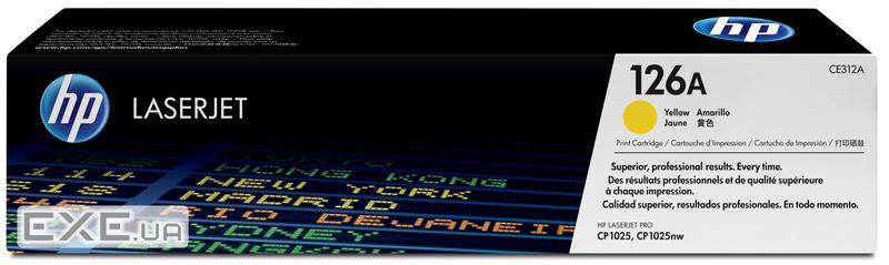 Картридж HP CLJ 126A Yellow, для CP1025 (CE312A)